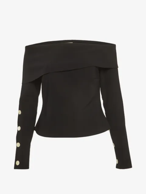 A.W.A.K.E. Mode button-embellishment top