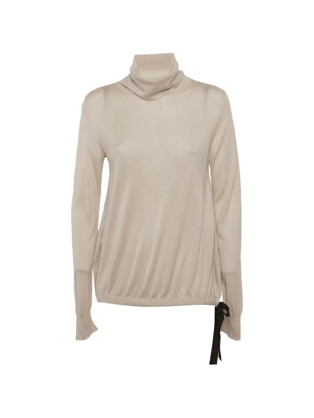 Pre-owned Max Mara Turtle-neck Sweater In Neutral