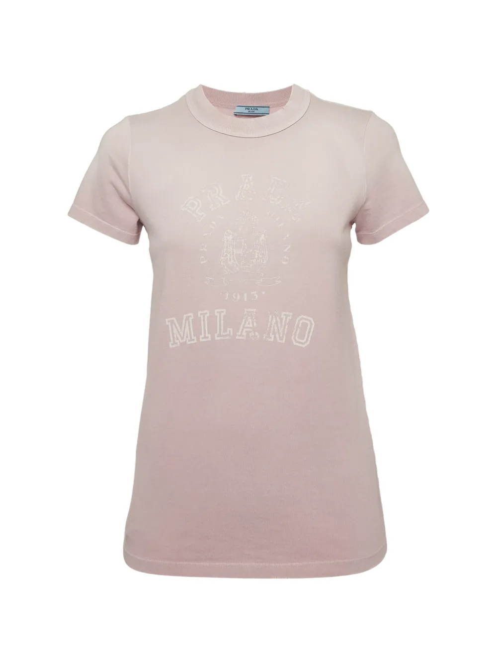 Prada Pre-Owned Logo-print distressed T-shirt - Rosa