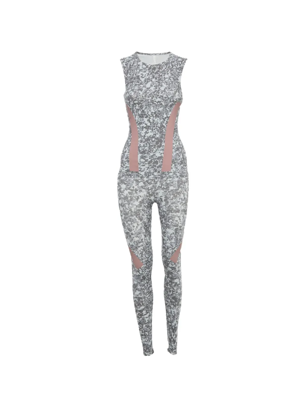 Pre-owned Stella Mccartney X Adidas Crew-neck Tank Top And Leggings Set In Gray