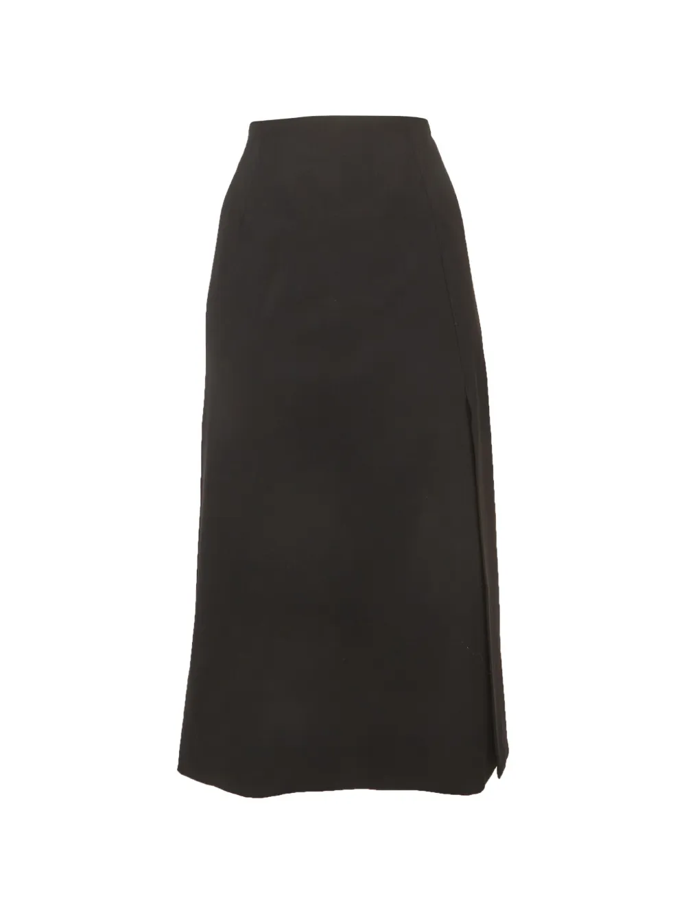 Loro Piana Pre-Owned zip-fastening midi skirt - Schwarz