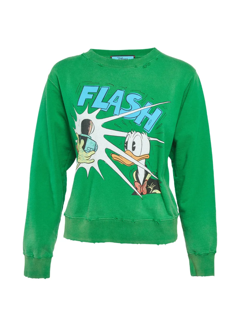 Gucci Pre-Owned x Disney Donald Duck-print sweatshirt - Verde