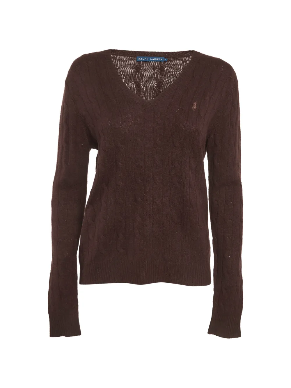 Ralph Lauren Vintage cable-knit sweater - Marrone