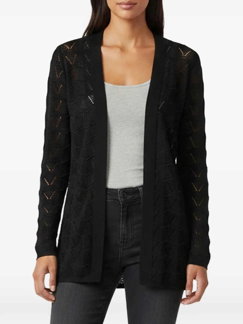Missoni Pre-Owned pointelle knit cardigan - Nero