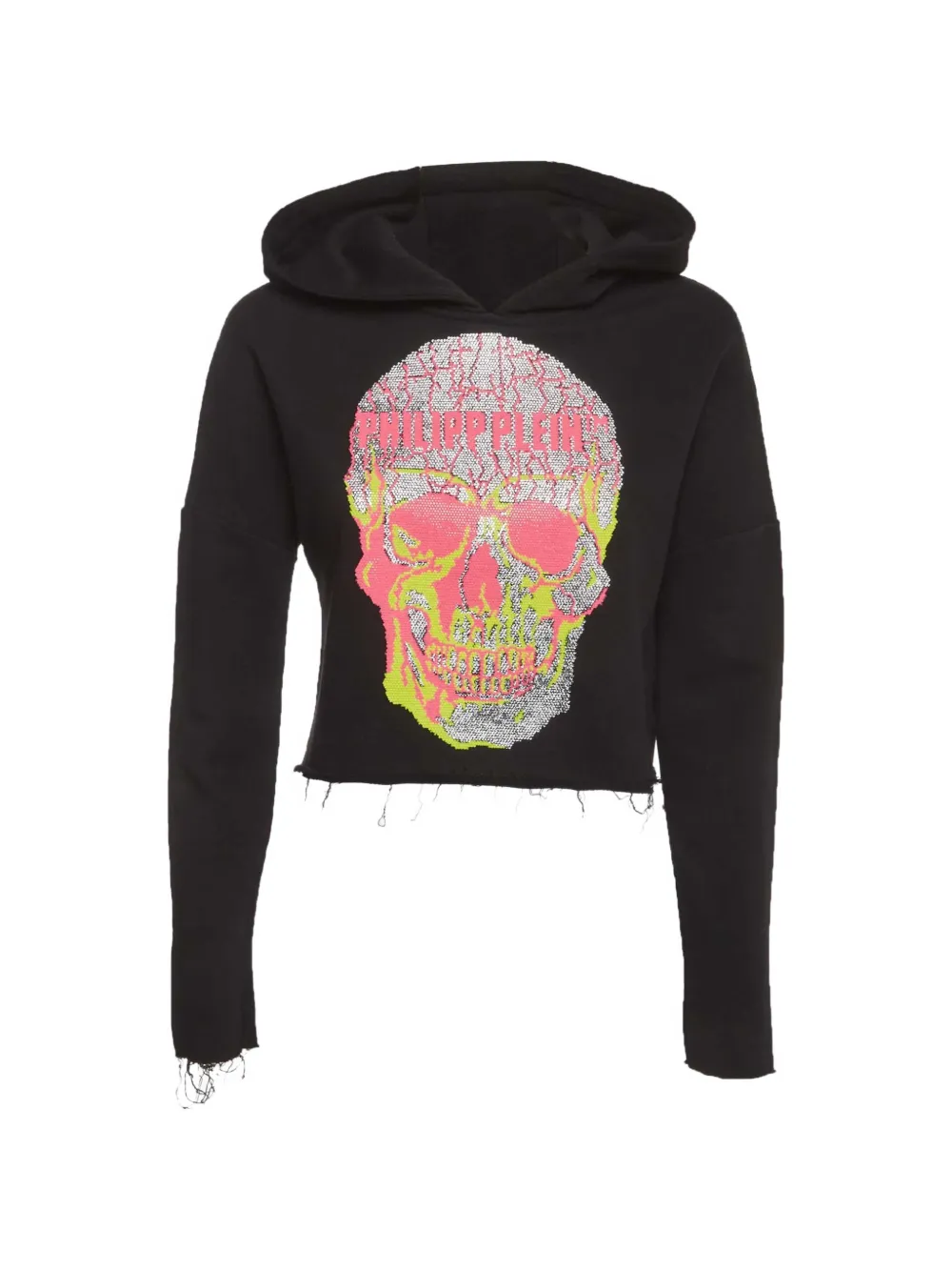 Philipp Plein logo-print hoodie - Schwarz