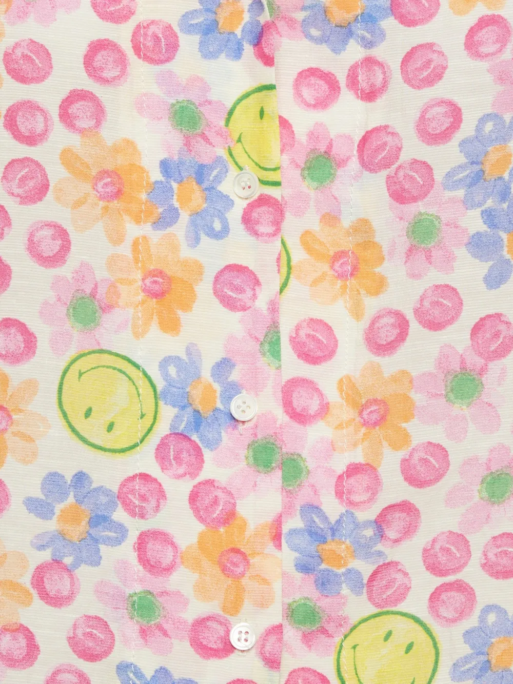SANDRO x Smiley floral-print Shirt | Neutrals | FARFETCH