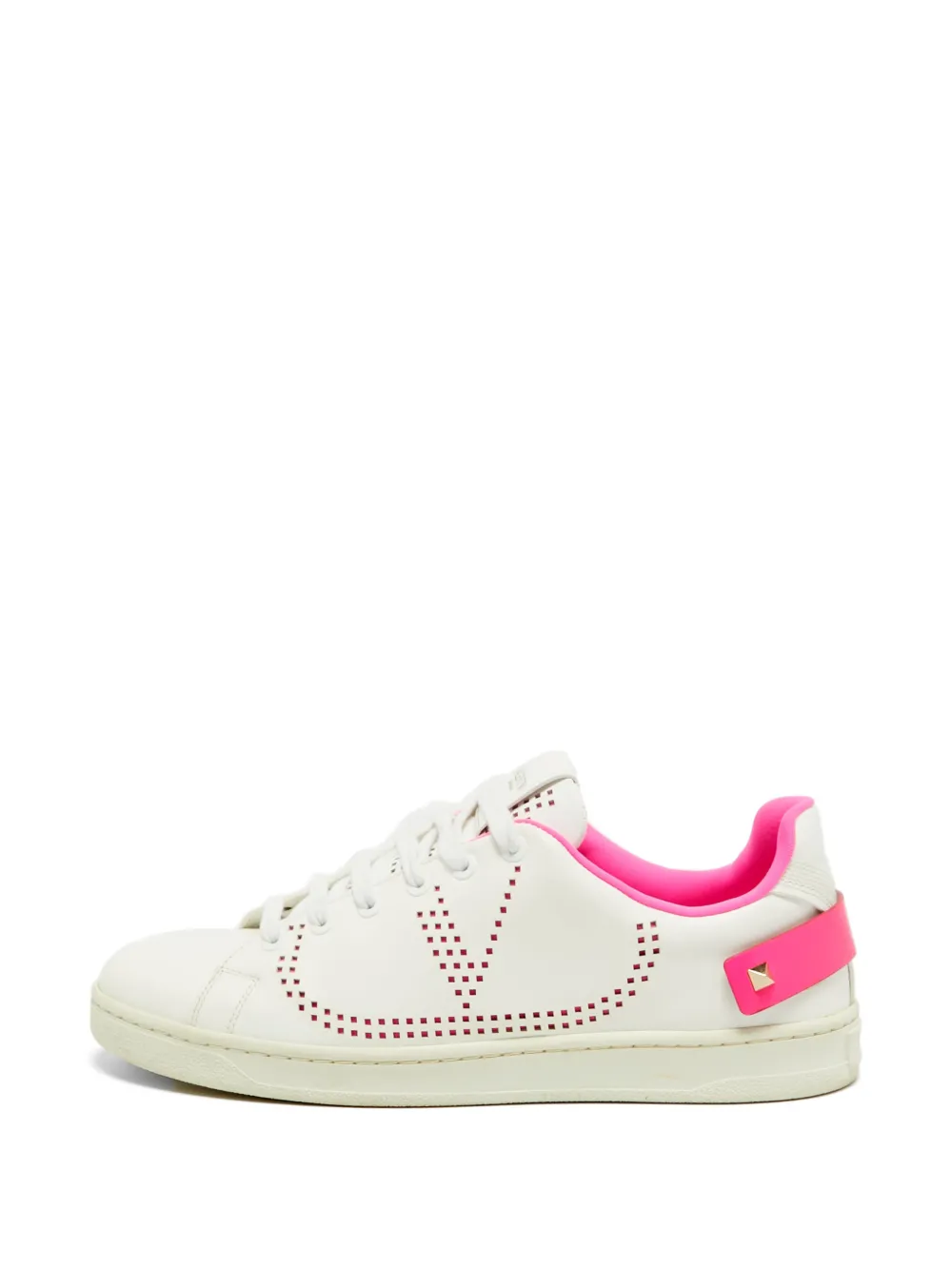 Valentino Garavani Pre-Owned VLogo Signature perforated sneakers - Weiß