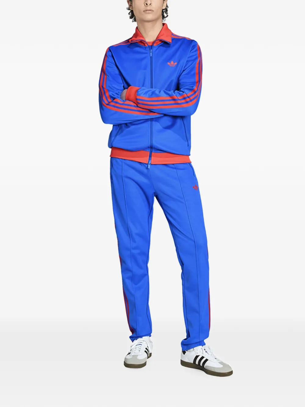 adidas Gestreepte sweater Blauw
