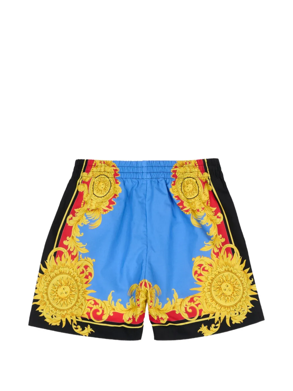 Versace Kids Shorts met Barocco Sea-print Goud