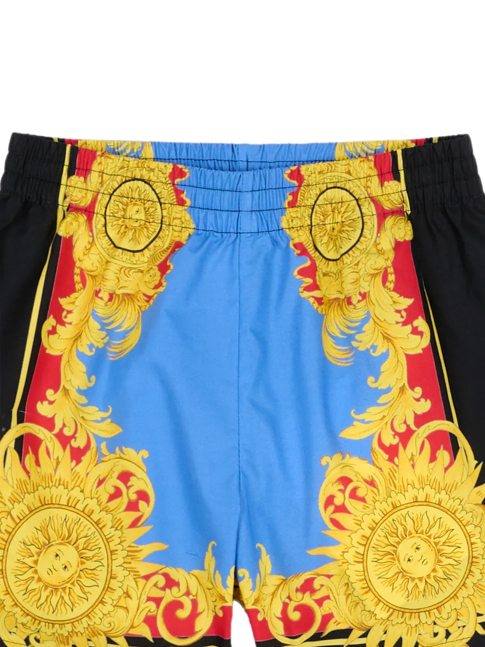 Versace Kids Shorts met Barocco Sea-print Goud