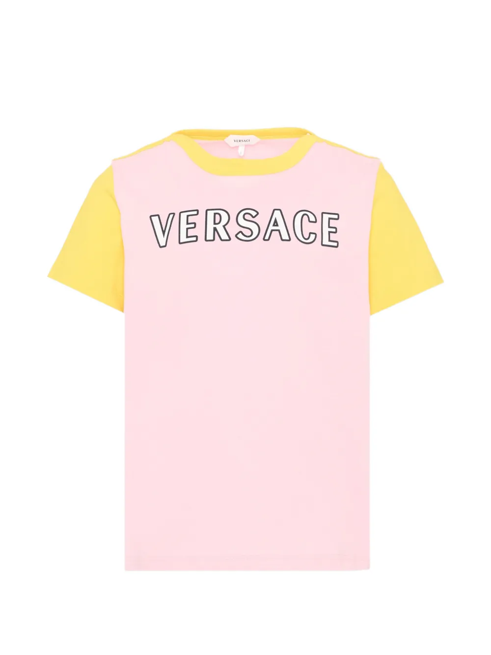 Versace Kids logo-print T-shirt - Rosa