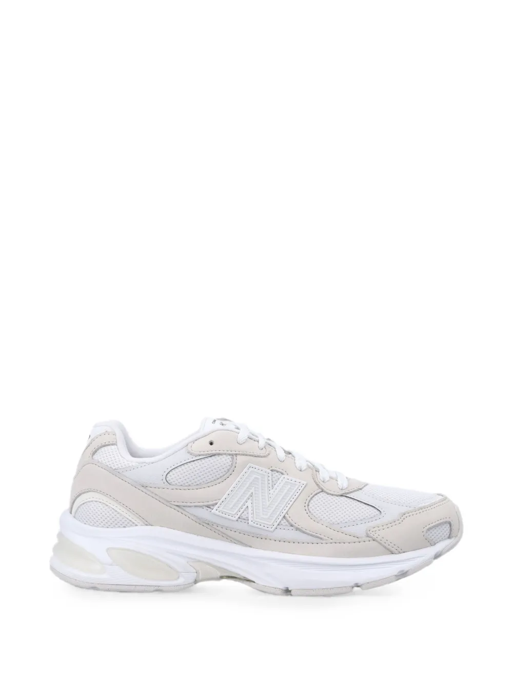 Comme des Garçons Homme panelled lace-up sneakers - Weiß