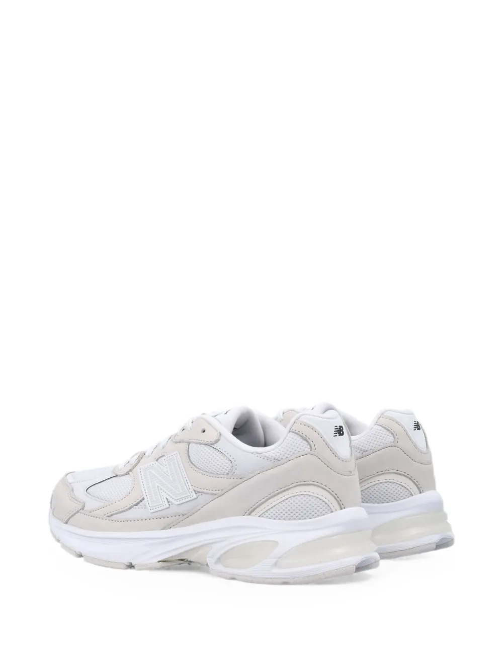 Comme des Garçons Homme panelled lace-up sneakers Wit