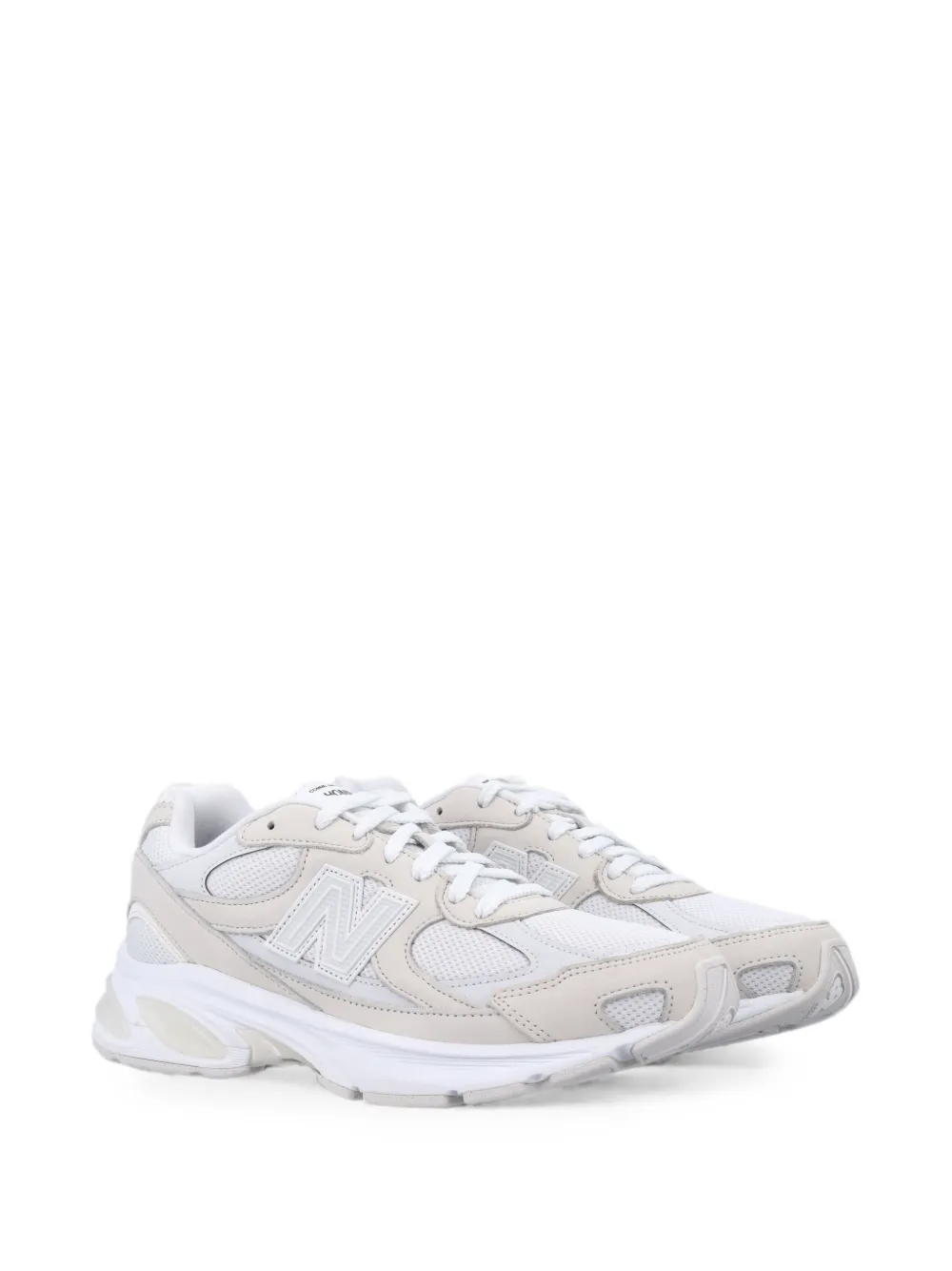 Comme des Garçons Homme panelled lace-up sneakers Wit