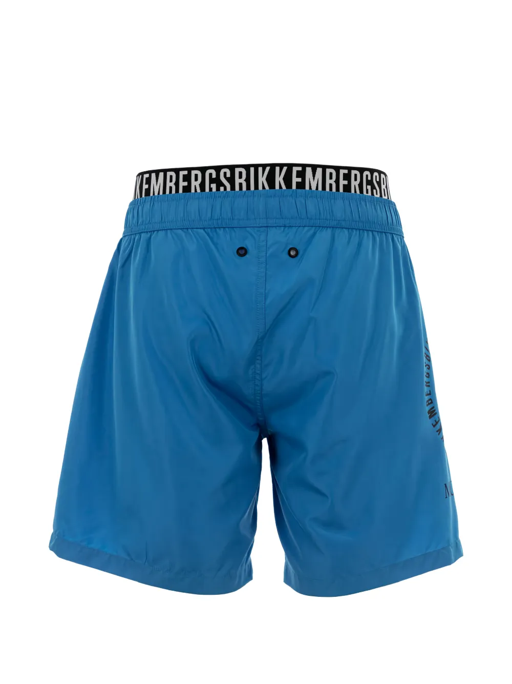 Bikkembergs Zwembroek met logoprint en trekkoord Blauw