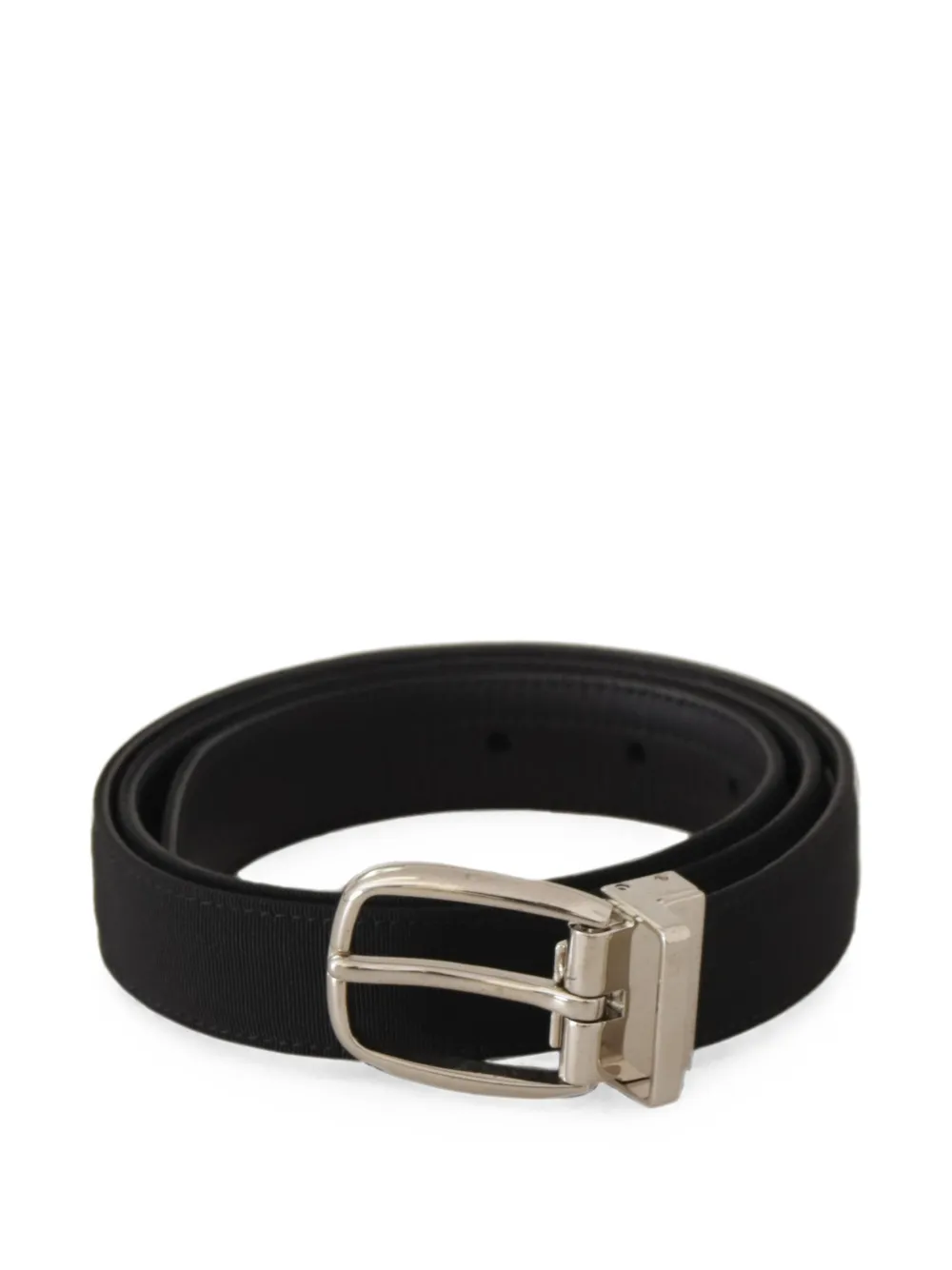 Dolce & Gabbana Cintura con bordo in pelle - Nero
