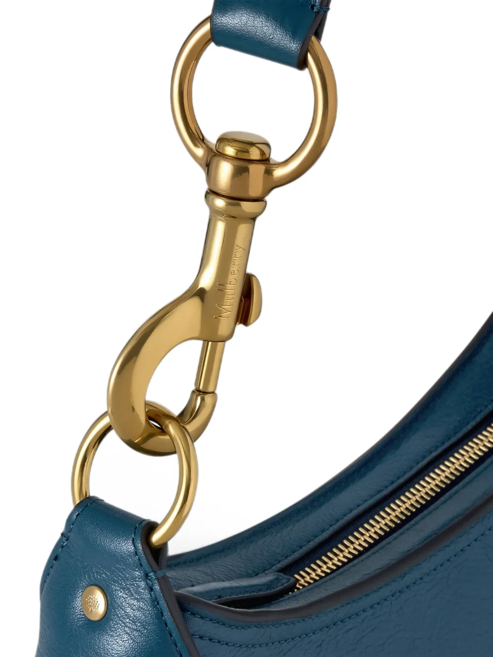 Mulberry Leren schoudertas Blauw