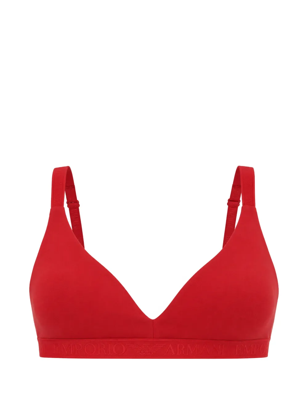 Armani Exchange Reggiseno a triangolo con logo - Rosso