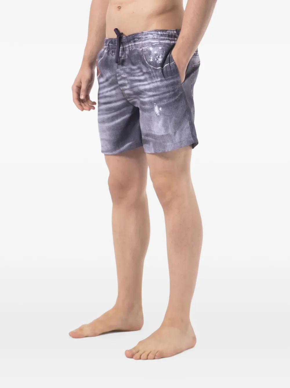 Just Cavalli Zwembroek met print Blauw