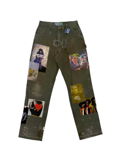 Better with Age  patch-detail carpenter trousers