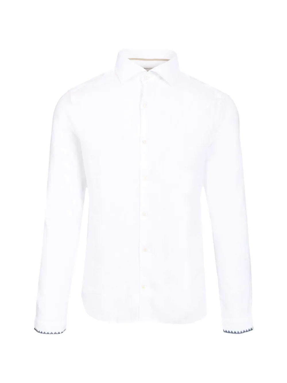 Al Duca D’Aosta 1902 embroidered-trim buttoned shirt - Bianco