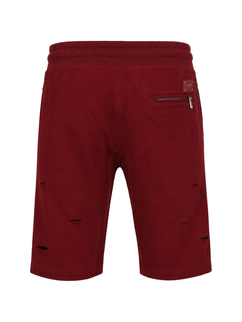 Dolce & Gabbana Rip Style bermuda trainingsshorts Rood