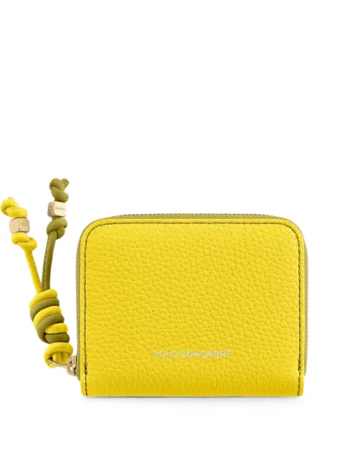 MAISON de SABRÉ grained leather zip wallet