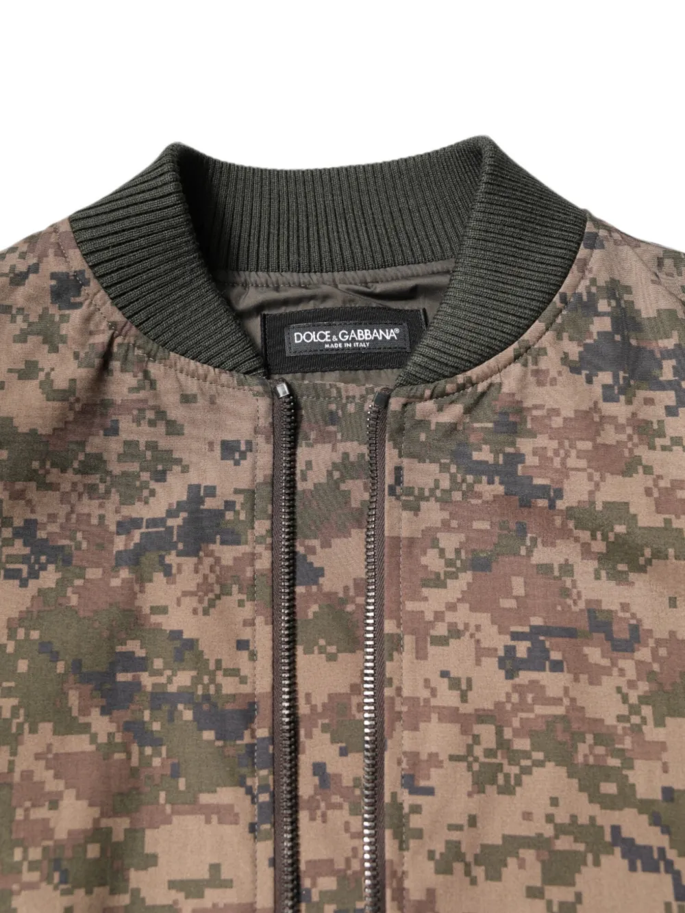 Dolce & Gabbana Bomberjack met camouflageprint Bruin