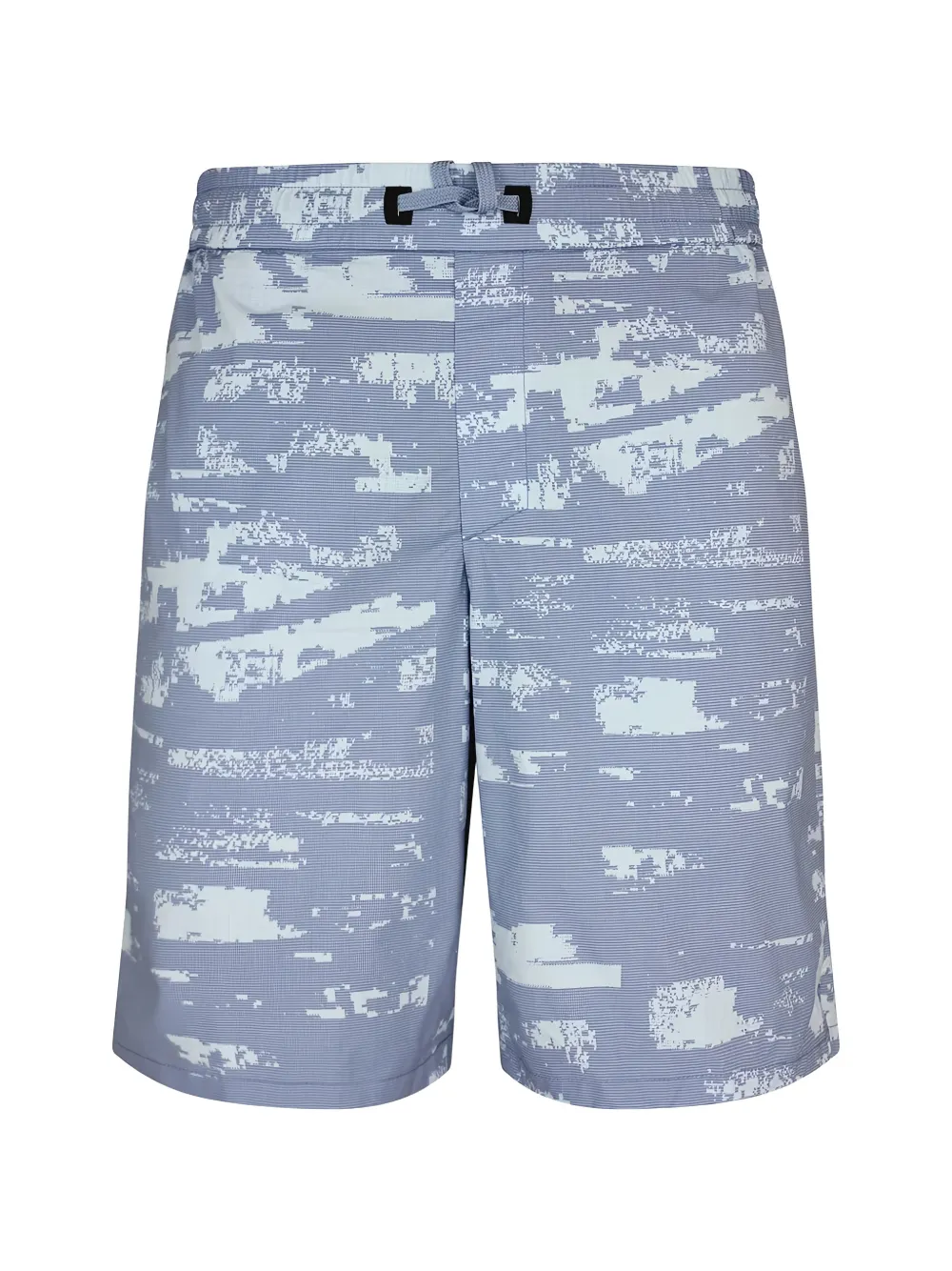 Hugo Boss Abstract-print Shorts In Blue