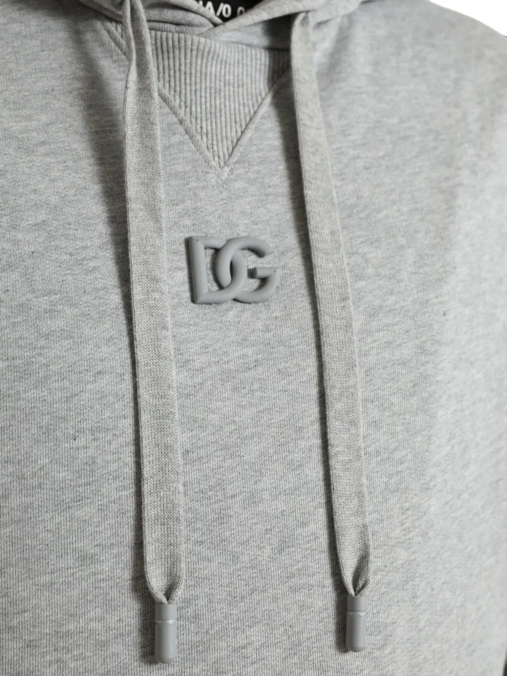 Dolce & Gabbana Hoodie met DG-logoplakkaat Grijs