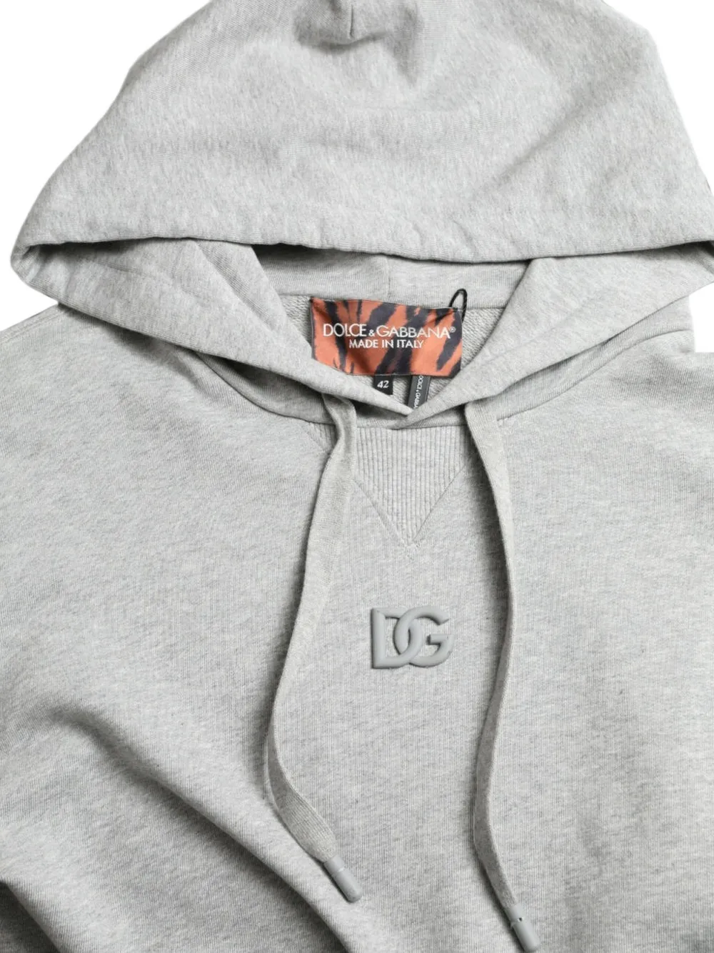 Dolce & Gabbana Hoodie met DG-logoplakkaat Grijs