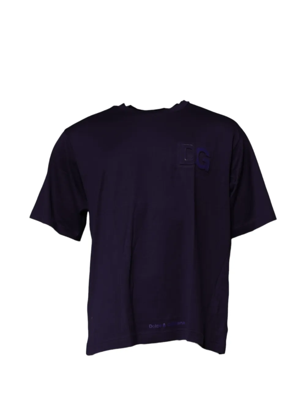 Dolce & Gabbana T-shirt con logo goffrato - Blu