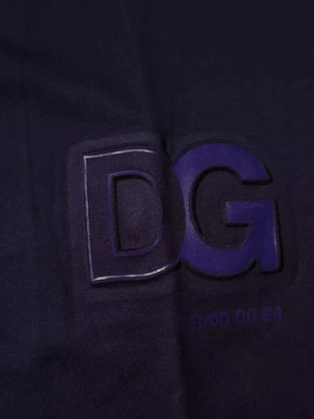 Dolce & Gabbana T-shirt met logo-reliëf Blauw