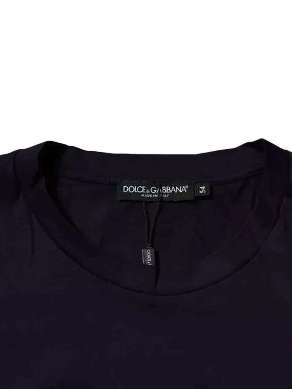 Dolce & Gabbana T-shirt met logo-reliëf Blauw