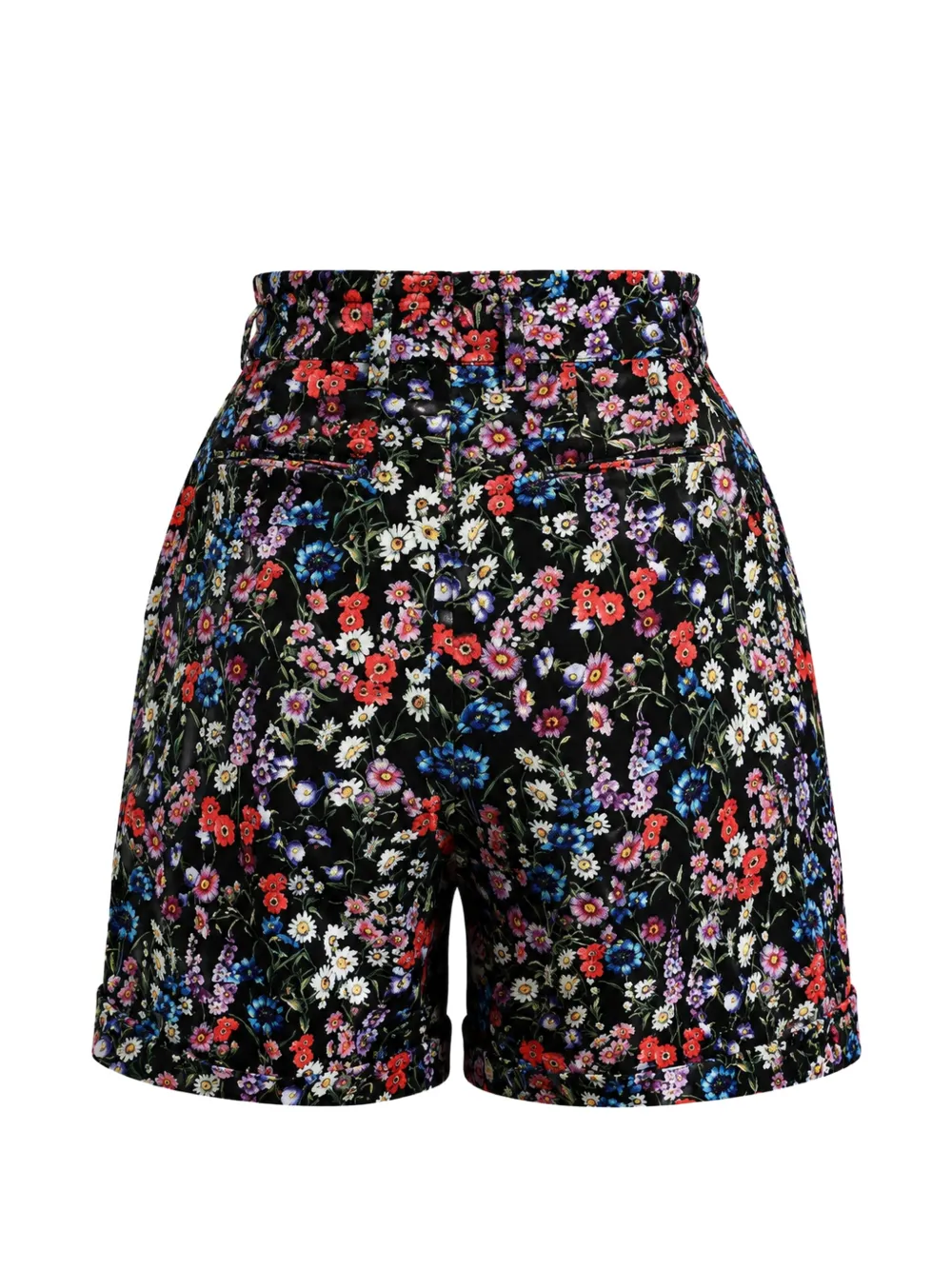Dolce & Gabbana Shorts met bloemenprint Zwart