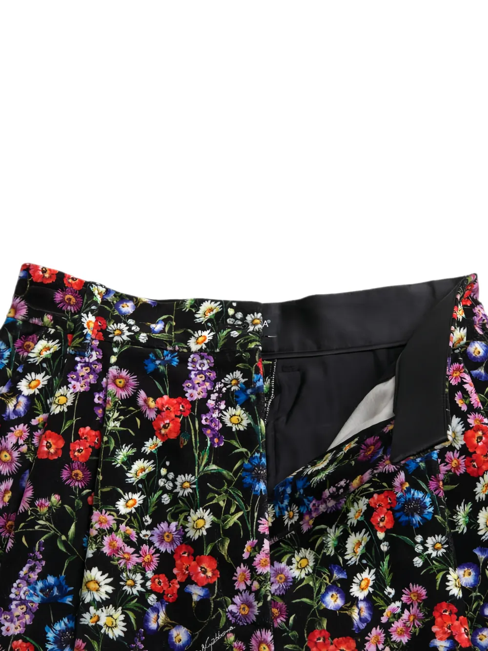 Dolce & Gabbana Shorts met bloemenprint Zwart