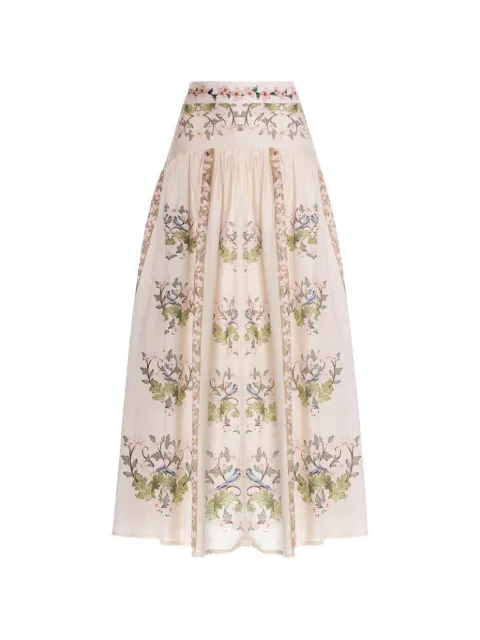 Agua By Agua Bendita Curua Anhelo floral-print maxi skirt