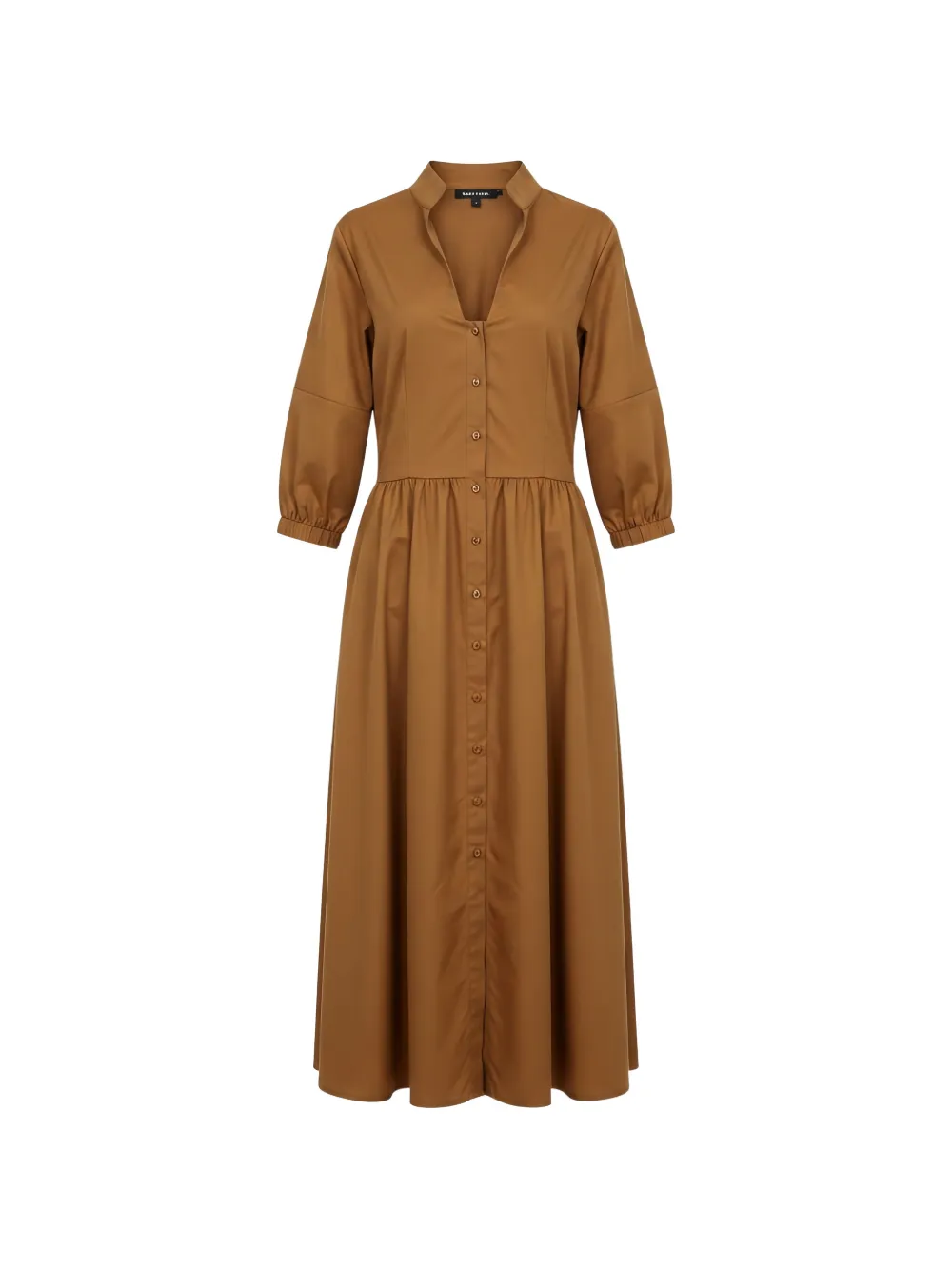 Black Label Abito lungo con scollo a V - Marrone