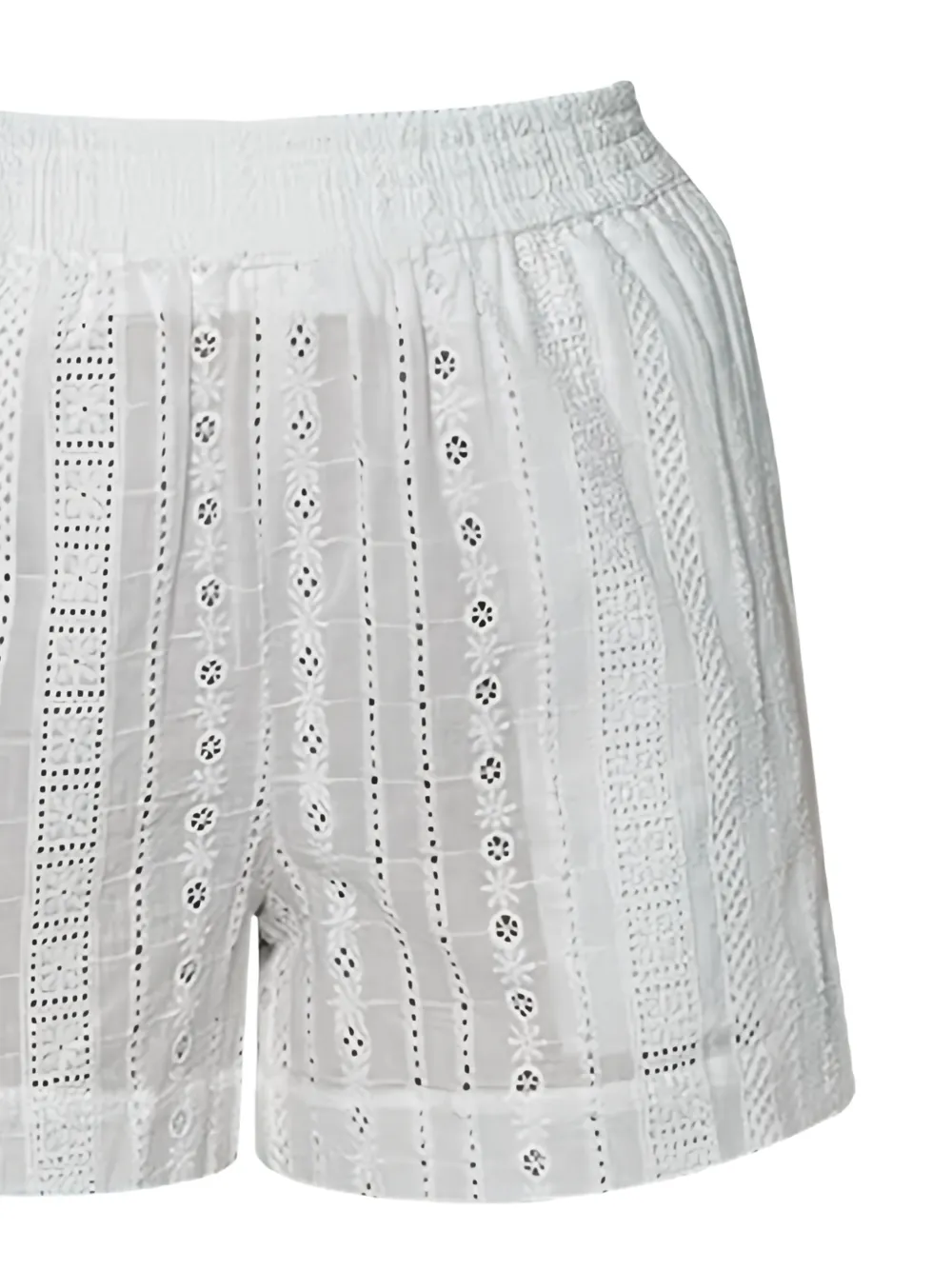 MC2 Saint Barth Meave shorts met borduurwerk Wit