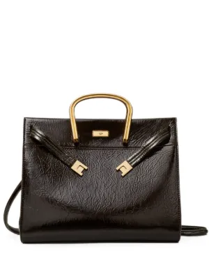 LeiBee @レイビー 78cmブラック Tory Burch Petite Lee Radziwill Double Bag | Black | FARFETCH