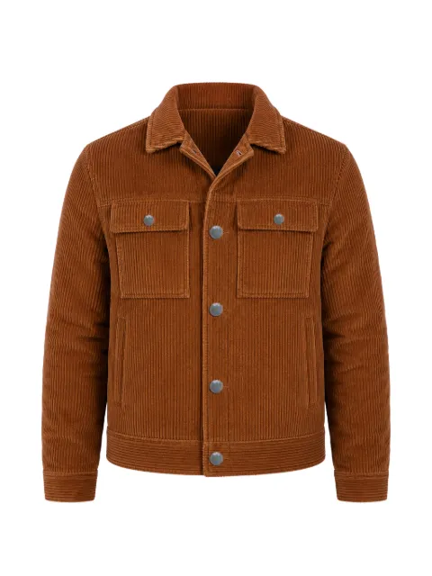 Roberto Pepe Luxury corduroy-texture cotton jacket
