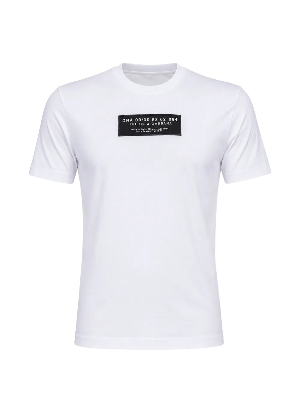 Dolce & Gabbana T-Shirt mit Logo-Applikation - Weiß