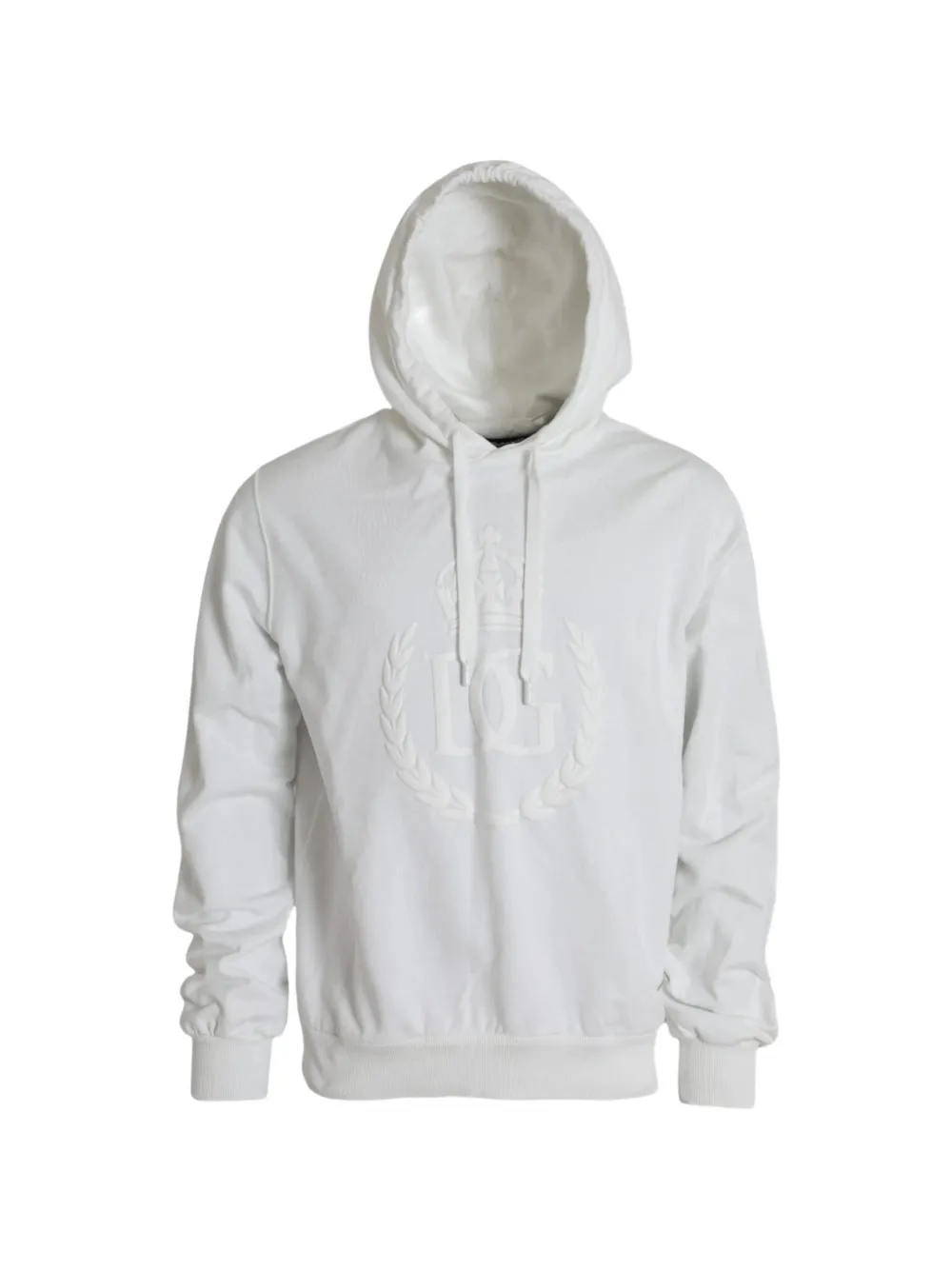 Dolce & Gabbana Hoodie mit Logo-Prägung - Weiß