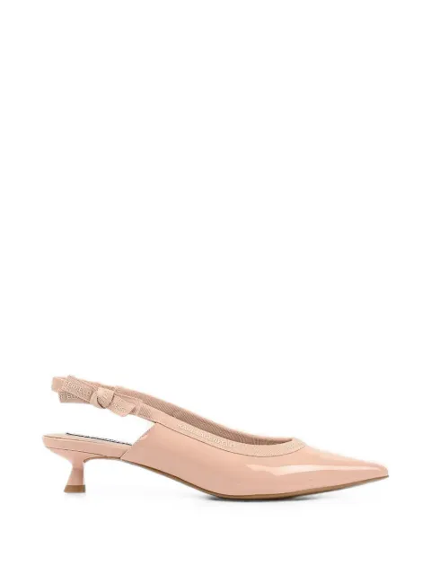 Karl Lagerfeld bow-detail slingback pumps