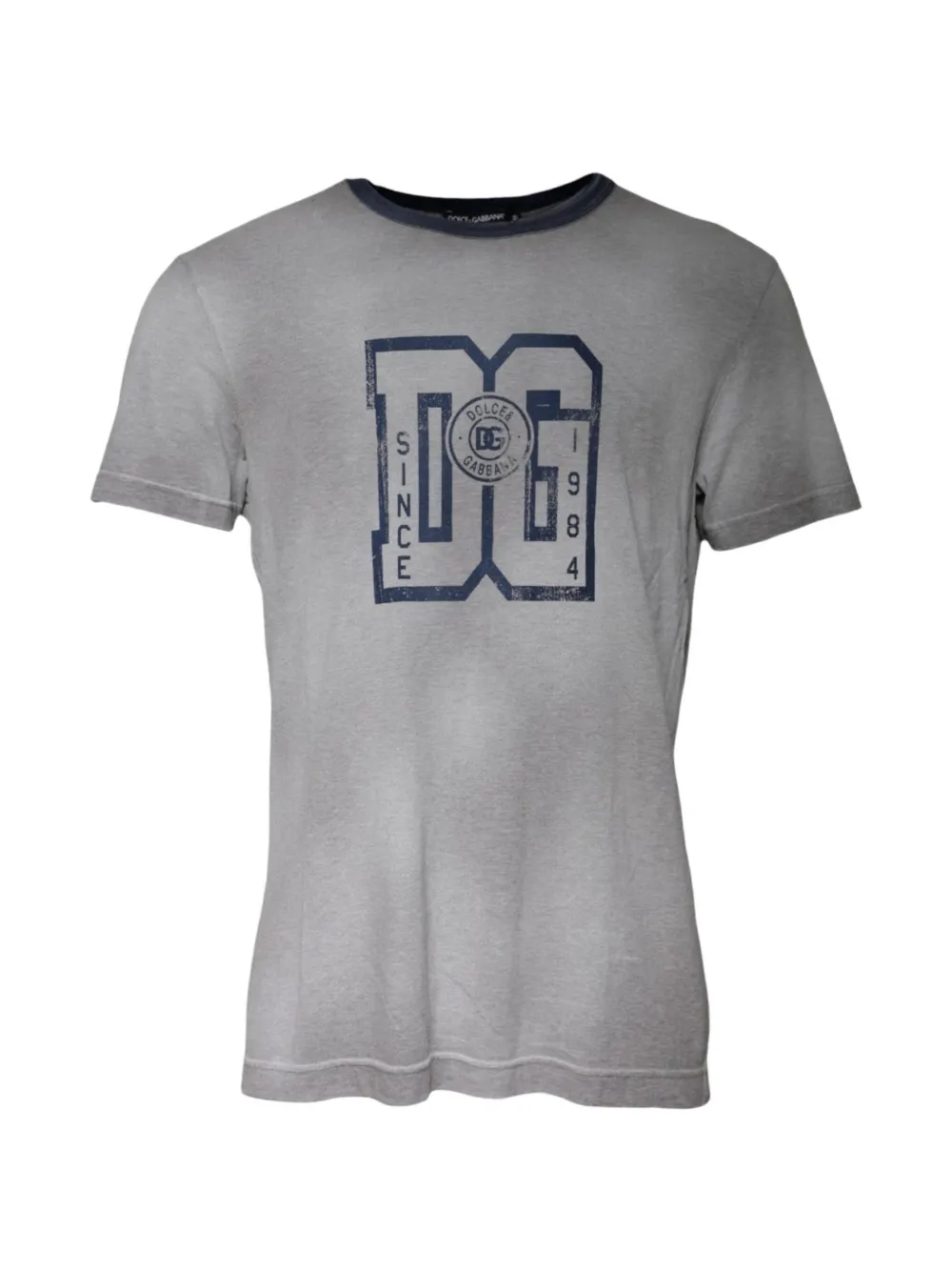 Dolce & Gabbana T-Shirt mit Logo-Print - Grau