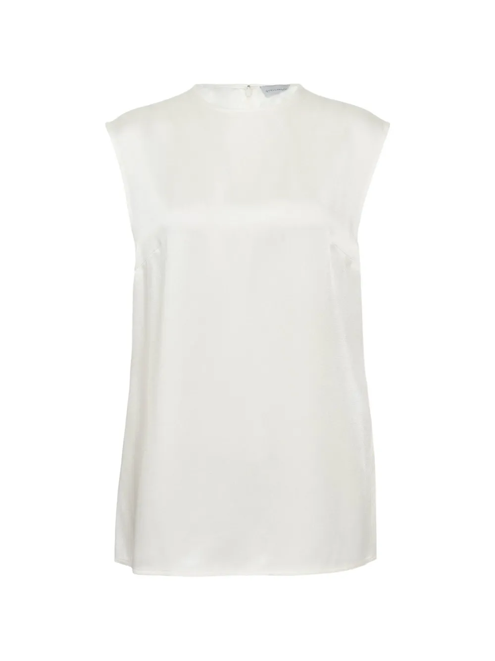 Stella McCartney satin sleeveless top - Weiß