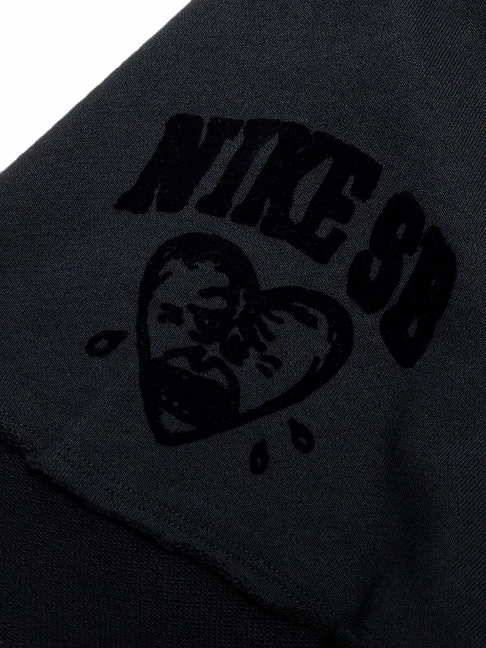 Nike Trainingsshorts met gerafelde rand Zwart