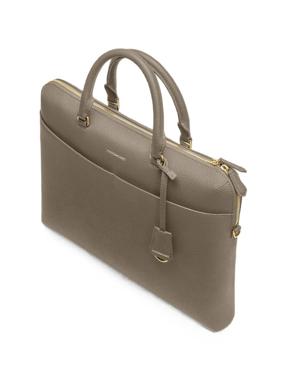 MAISON de SABRÉ Leren laptoptas Grijs