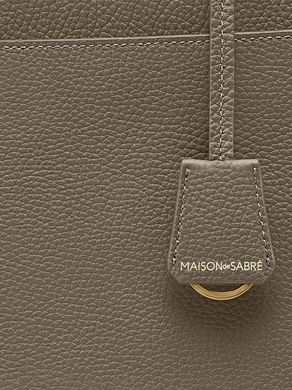 MAISON de SABRÉ Leren laptoptas Grijs