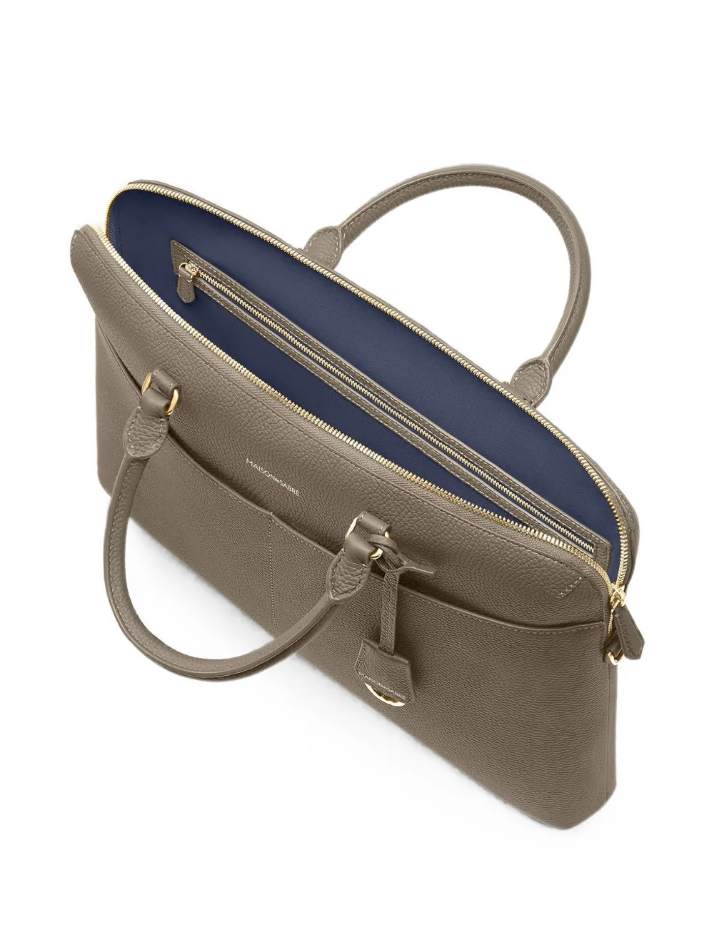 MAISON de SABRÉ Leren laptoptas Grijs
